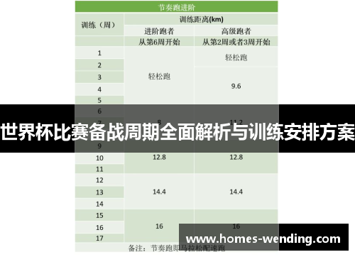 世界杯比赛备战周期全面解析与训练安排方案